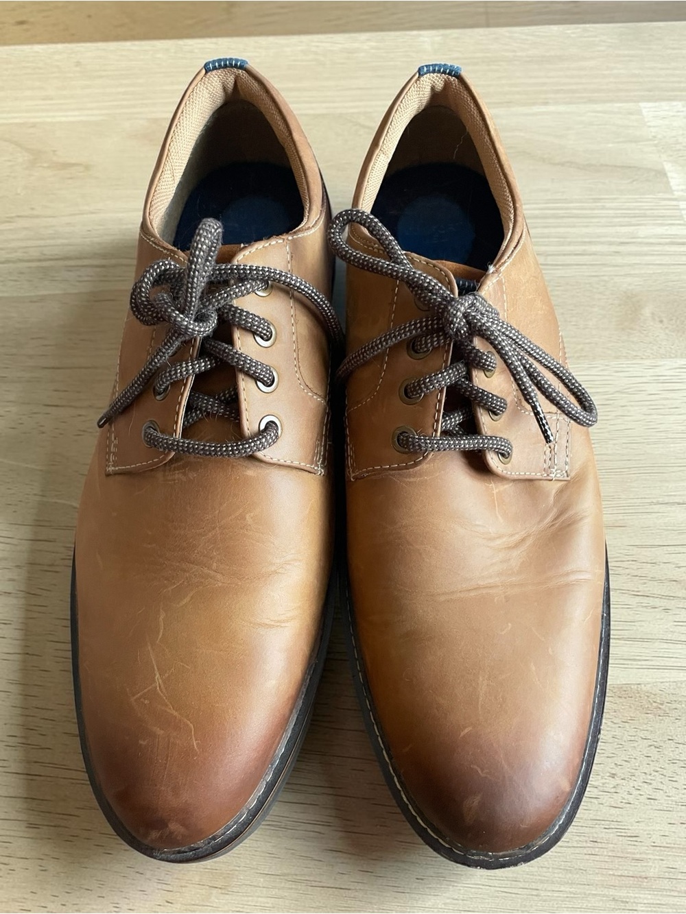 Nunn Bush Tan Brown Lace-Up Oxfords Men’s Size 10.5‎